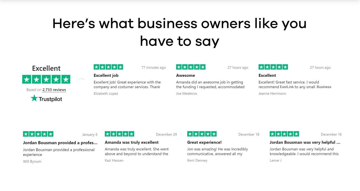 Excellent Feedbacks from customers